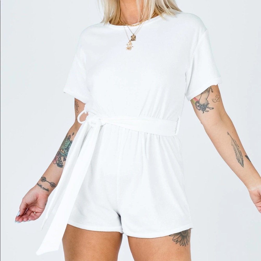 Princess Polly Calan Romper White